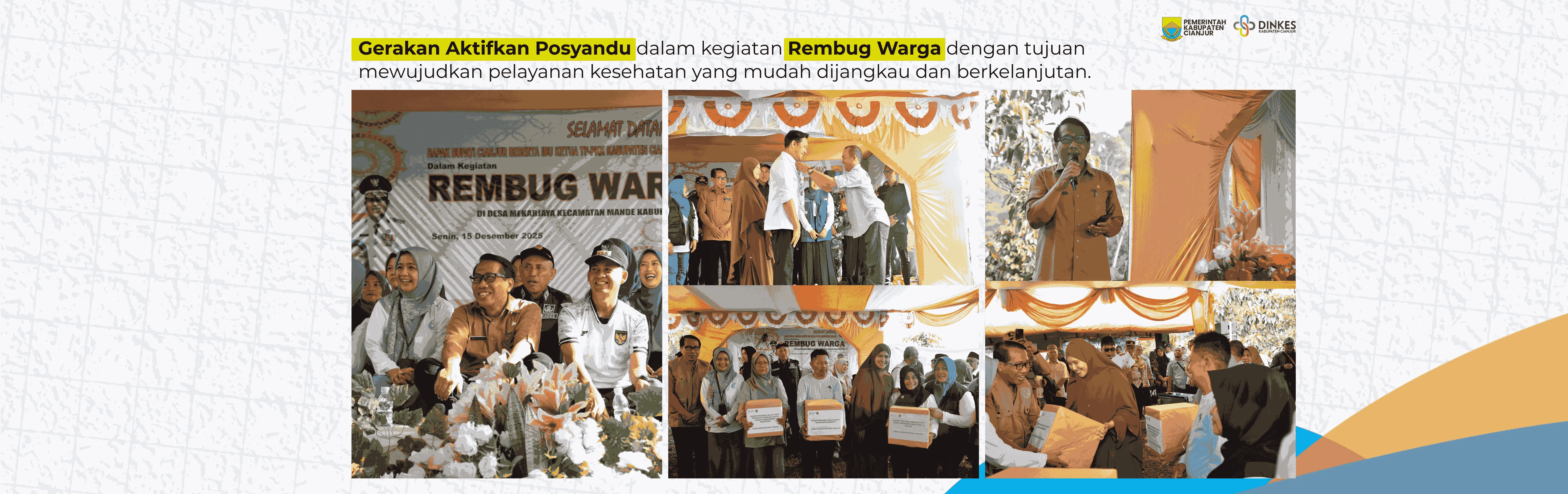 Gerakan Aktifkan Posyandu dalam kegiatan Rembug Warga