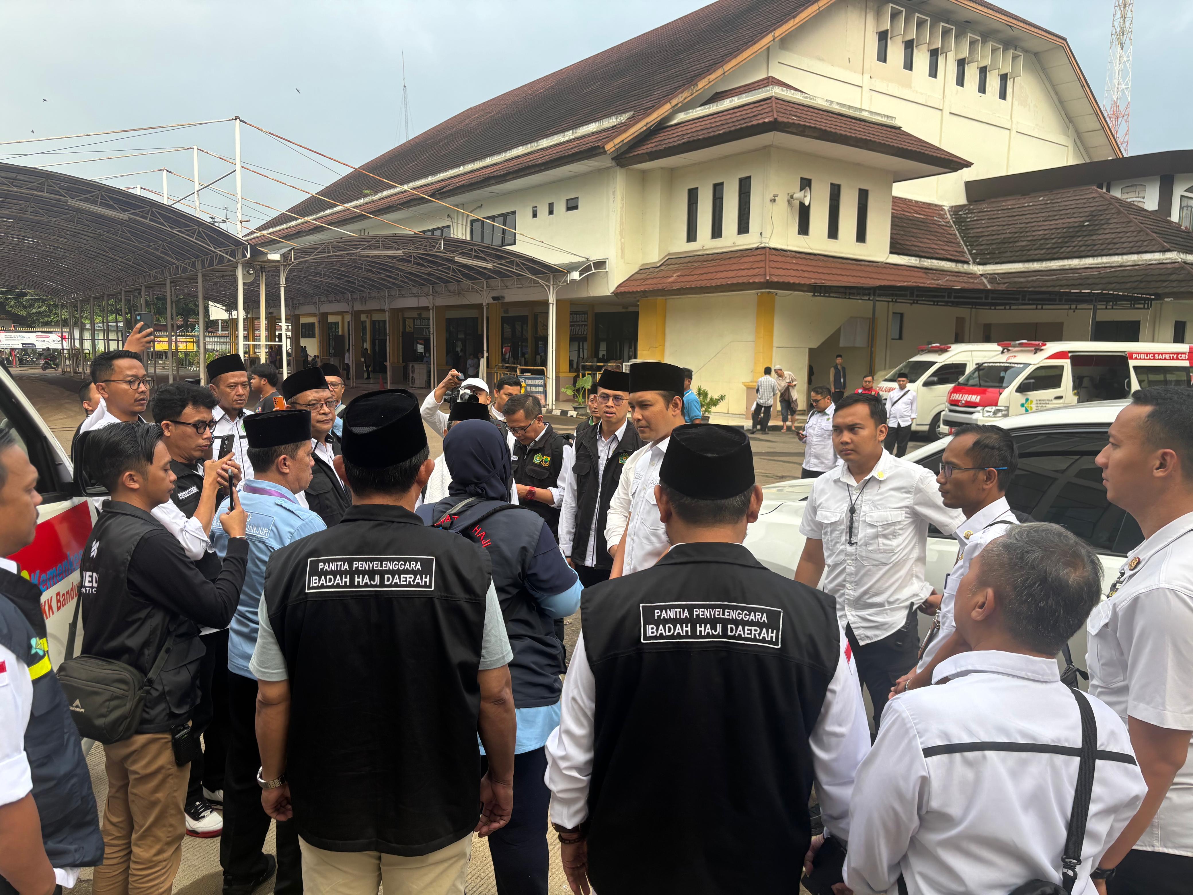 penjemputan jamaah haji Kab. Cianjur Th 1446 H tanggal 18 Juni 2025